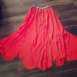 Orange skirt